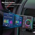 thumbnail image 2 of LED Digital Display Bluetooth 5.0 Transmitter Adapter 3.5MM AUX MP3 Player HIFI Audio Adapter for PC TV Car Home Speaker, 2 of 5