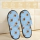thumbnail image 2 of Balery Brown French Bulldog Pantuflas de Casa de Felpa Silenciosas con Diseño Estampado, Zapatillas Cómodas Antideslizantes de Algodón para Interior-Medium, 2 of 8