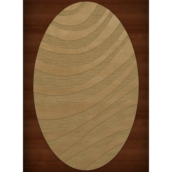 Dalyn Dover Area Rug DV12 Dv12 Wheat Waves Swirls 6' x 9' Oval