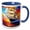 Blue/White, variant on 3drose, Tall Ship Digital Art. Tea Clipper Ship at Color Sunset. Trade Wind, 11oz Mug