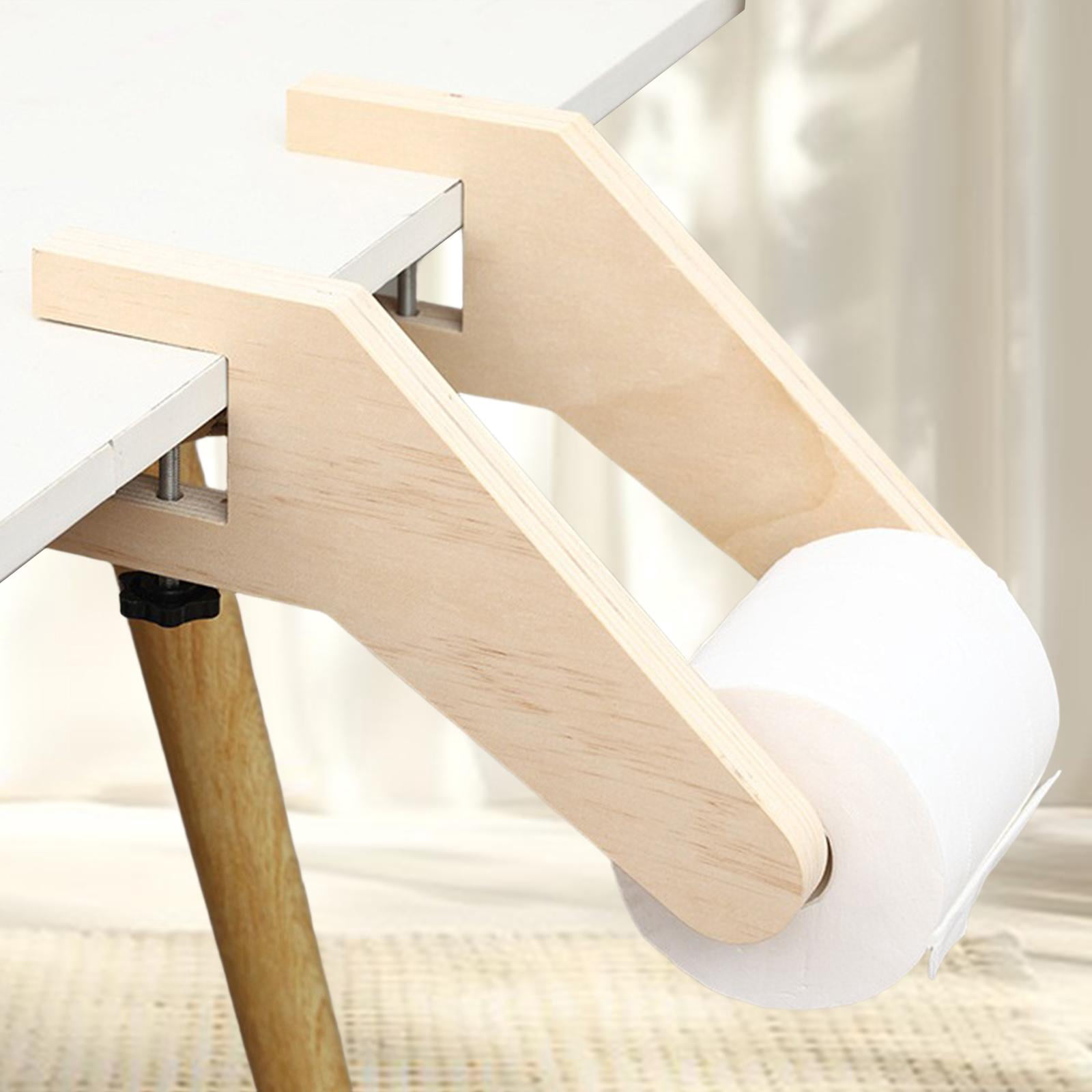 Fiocias Tabletop Paper Roll Dispenser Clamp Paper Towel Holder for Drawing Packaging