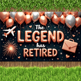 thumbnail image 5 of Balloon Design Retirement Banner Decorative Airplane Celebration for Office Party Indoor Decoration Retirement Celebration Event, 5 of 7