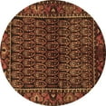 thumbnail image 1 of Ahgly Company Indoor Round Persian Brown Traditional Area Rugs, 8' Round, 1 of 4