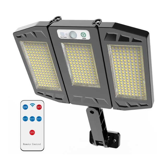 10000Lm LED Solar Parking Lot Lights Solar Lamp Powered Sunlight Waterproof PIR Motion Sensor Street Light For Garden Decoration ,Energy Saving and Security
