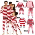 thumbnail image 2 of Conjuntos navideños para padres e hijos más vendidos, conjunto exclusivo con estampado de rayas rojas y blancas, 2025, 2 of 5