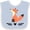 Blue and White, variant on Inktastic Fox for Girls Woodland Animal Girls Baby Bib