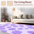 thumbnail image 2 of ODIKA 3'x5' Machine Washable Non-Slip Area Rug, Zen Pebble Path with Harmonious High Traffic Rug, Purple, 288844, 2 of 5