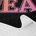 thumbnail image 5 of Feelyou Cartoon Soccer Football Twin Quilt Set for Teens, Eat Sleep Repeat Twin Coverlet Set, Black Blue Pink, 2pcs, 5 of 7