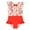 Z04 Red, variant on Gubotare Girls One Piece Swimsuits Girls One Piece Swimsuits Quick Dry Beach Swimwear Bathing Suit for Beach Size 5T (Pink,5 Years)