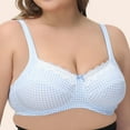 thumbnail image 4 of ATOYSOY Plus Size Everyday Bra Underwired Support Full Coverage Bra Breathable Push Up Underwear Workout Lace Lightly Thin Girls Teens Smoothing Comfort Bra Clearance Blue, 4 of 9