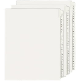 Avery-Style Preprinted Legal Bottom Tab Divider, 26-Tab, Exhibit J, 11 x 8.5, White, 25/PK Avery-Style Preprinted Legal Bottom Tab Divider, 26-Tab, Exhibit J, 11 x 8.5, White, 25/PK