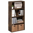 thumbnail image 2 of Furinno REED Closet Organizers and Storage, 4-Tier Closet Organizer, Closet Storage with Open Shelves, for Closet, Study Room, Hallway, Amber Pine, 2 of 4
