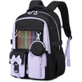 thumbnail image 2 of Gynky  School Backpack - 3Pcs Backpack Set Cute Bookbag Middle School Backpacks for Teens Bookbag School Bags 3 Set, 2 of 9