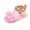 Pink, variant on Otqutp Causal Sandals for Summer Girls Sandals Baby Cute Lace Flower Walking Shoes Flat Shoes Toddler Girls Outdoor Shoes 0 to 12 Months