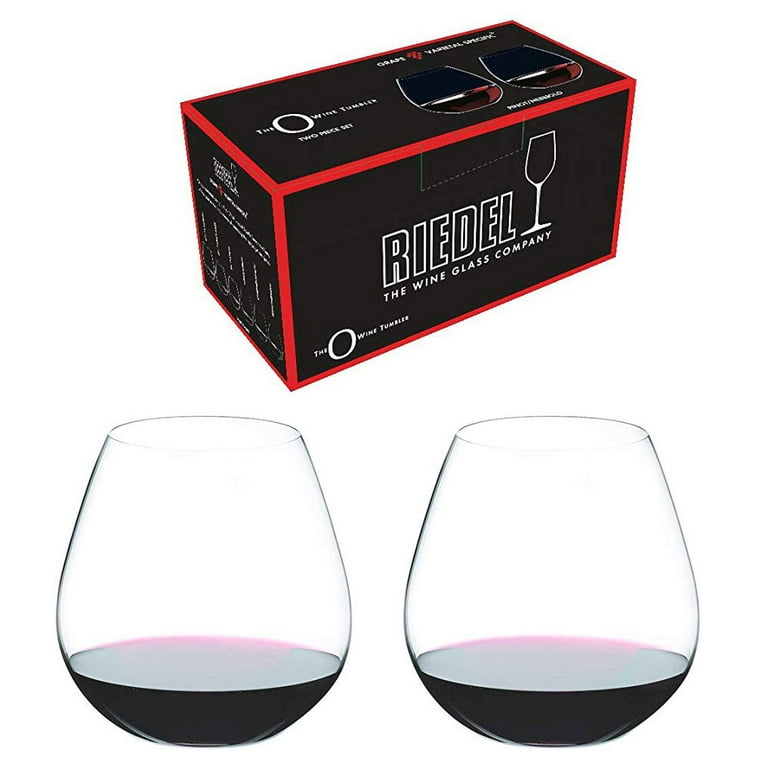 Riedel 0414/01 O Crystal Dishwasher Safe Stemless Water/Wine Tumbler Glasses (2 Pack)