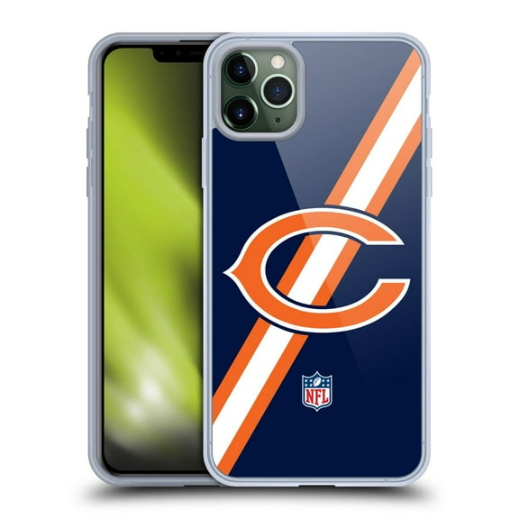Head Case Designs NFL Chicago Bears Logo Stripes Soft Gel Case for Apple iPhone 11 Pro Max