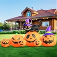 thumbnail image 2 of DeeKom Decoración Inflable de Calabaza y Gato Negro de Halloween 3 x 8 x 3 Pies, 2 of 8