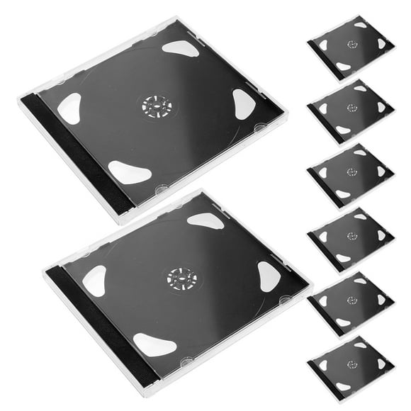8 Pcs CD Case Dvd Case Disc Holder Dvd Jewel Cases Disc Organizer CD Holder CD Jewel Cases