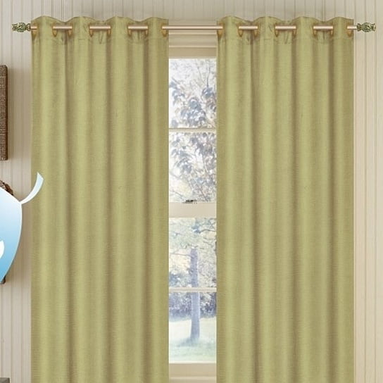 Set of 2 York Blackout Thermal Lined Grommet Top Curtain Drapery Panels 84 Long 
