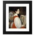 thumbnail image 2 of Auguste de Châtillon 15x18 Black Modern Framed Museum Art Print Titled - Leopoldine at the Hours Book (1835), 2 of 5