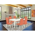 thumbnail image 4 of East West Furniture Dining Room Set Linen White, CAEN7-LWH-78, 4 of 4