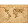 thumbnail image 3 of World Map (Antique) Art 24x36 Poster, 3 of 4