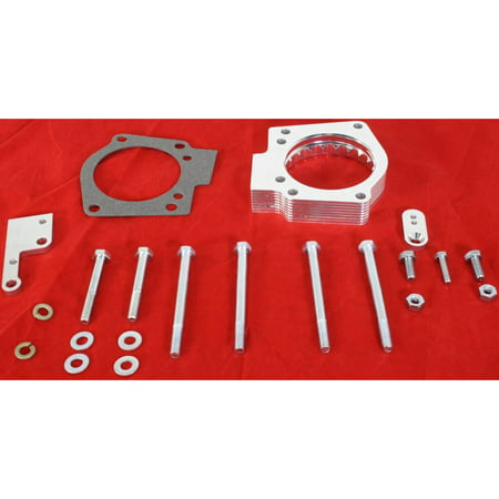 aFe 46-38006 Throttle Body Spacer, Clear Anodized (Best Way To Clean Throttle Body)