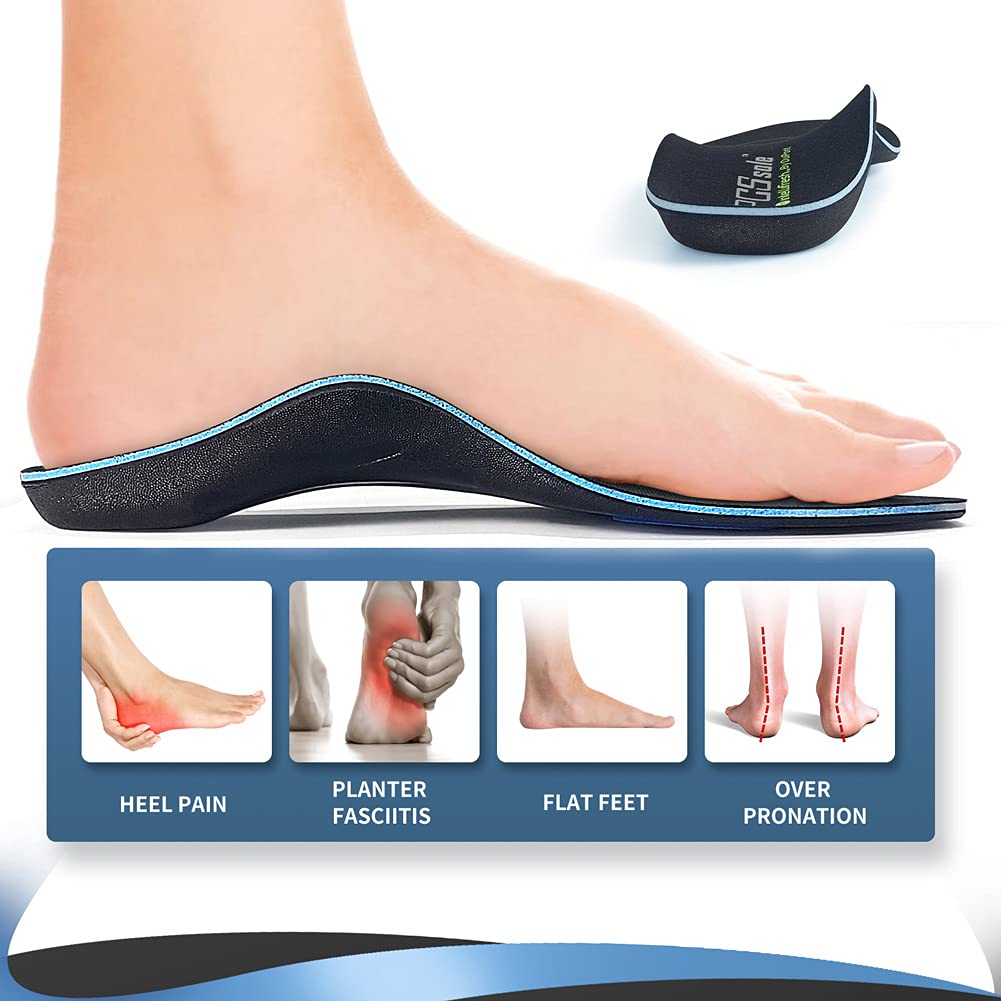 PCSsole Orthotic High Arch Support Insoles, Comfort Sport Insert for ...