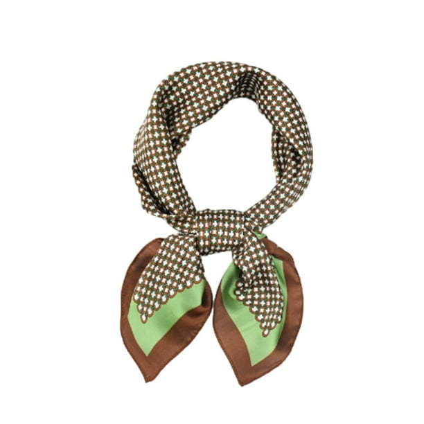 Pañuelo para el pelo de moda para mujer, pañuelos para la cabeza ligeros con sensación de seda simulada, pañuelos cuadrados