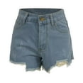 thumbnail image 5 of Jeans Shorts Jeans Summer Sexy Pants Fashtion Women Shorts Slim Hole Pants Plus Size Pants Plus Size Shorts Women Light Blue L, 5 of 5