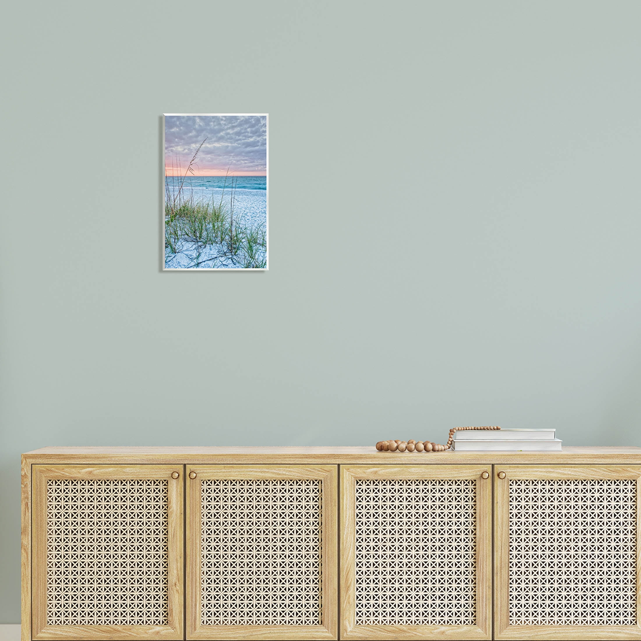 Stupell Industries Coastal Sea Grass Sprigs Beach Shore Photograph Unframed Art Print Wall Art, Design by Mary Lou Photography