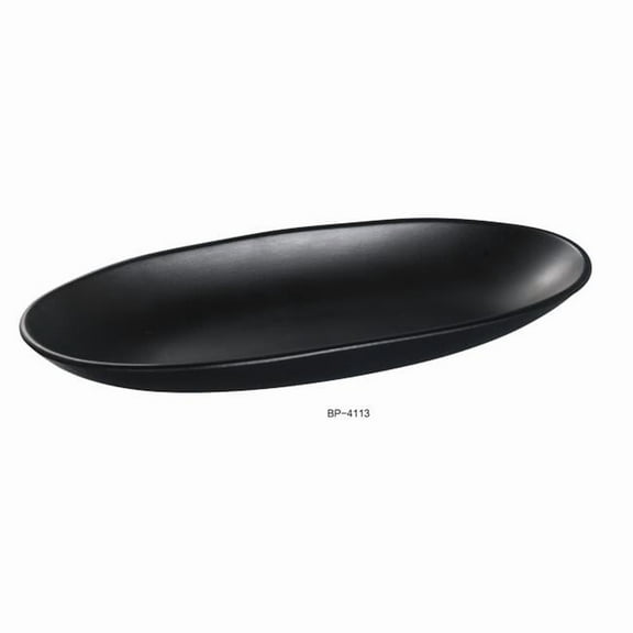Yanco BP-4113 Black Pearl-2 Deep Plate, Black - Pack of 12