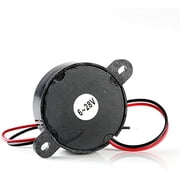 King Auto Parts 12V High-Decibel Audible Electronic Buzzer Beeper Continous Beep Black