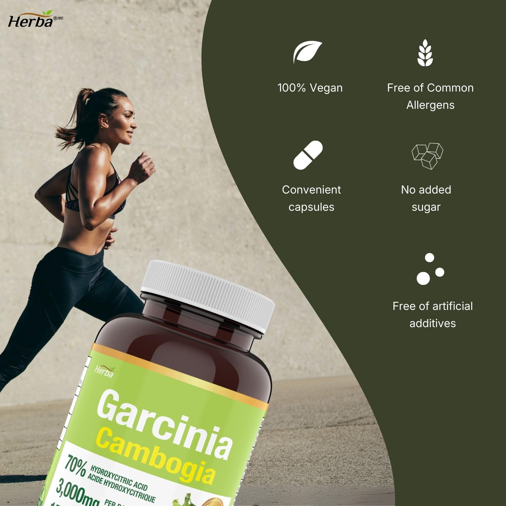 Herba Garcinia Cambogia Extract 750mg – 150 Capsules | 70% HCA