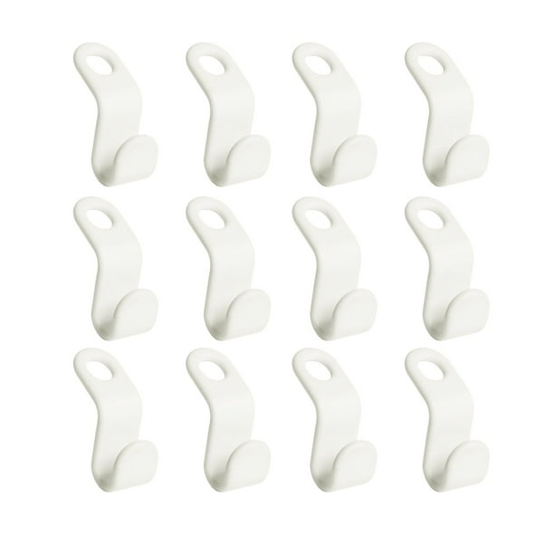 Fiudx Ganchos de Conexión para Perchas, Capacidad de Carga de 10 Kg, Material de Polipropileno Duradero, Versátiles para Pantalones, Camisetas y Faldas, Solución para Organizar El Armario, Ideales pa