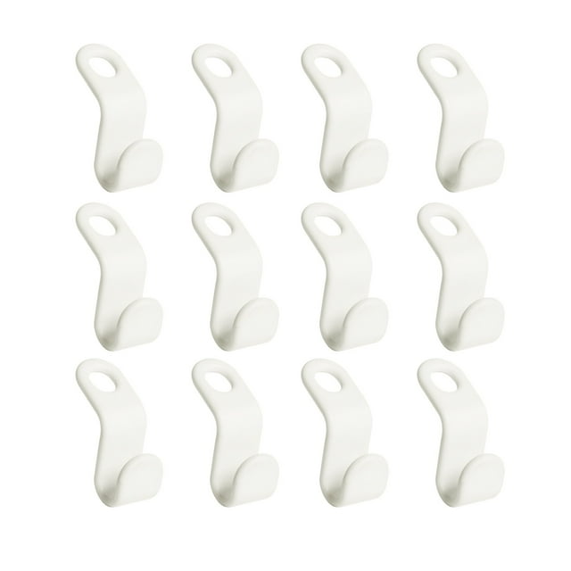 12pc Hanger Connector Hooks, Multi-Purpose Fasteners, Durable Metal Construction, Versatile Office/Travel Use, Heavy-Duty Hanging Solutions, Industrial Strength, for Retail/Storage, Strong Hzhnb