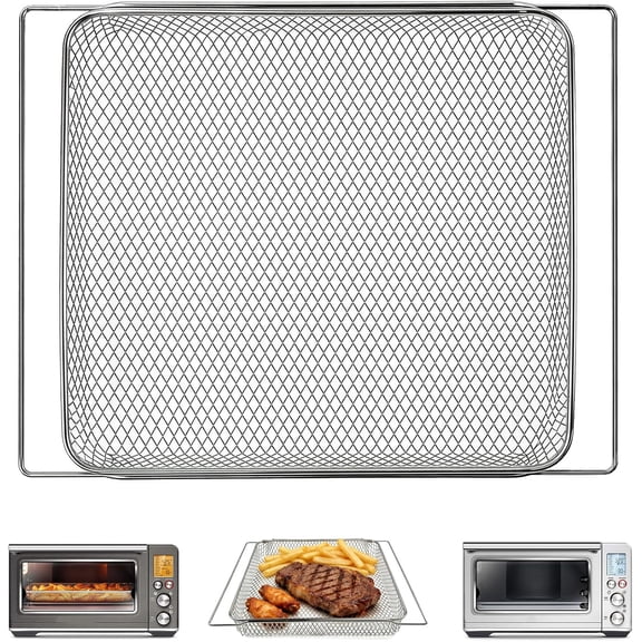 Air Fryer Basket for BOV860BSS Smart Oven Air Fryer and Convection Oven BOV845BSS Smart Oven Pro Countertop Oven,14.1"D x 11.1"W x 1"H Toaster Oven Baskets Accessories Replacement Parts