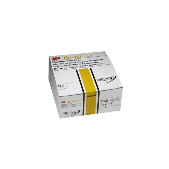 3M Automotive 970 6" Hookit FInishing Film Disc, 100 Discs per Box