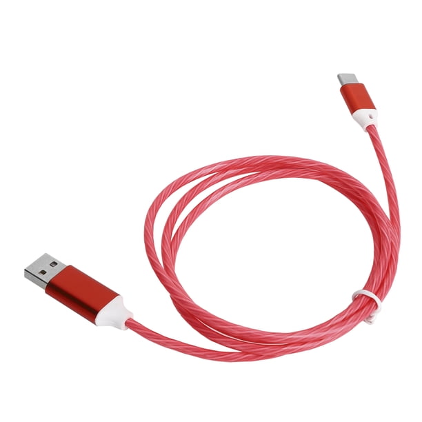 Ercrita USB Un cable tipec de carga LED LED UP UP CABLE DE CARGA RÁPIDA USB C CARGADOR CABLEADO