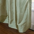 thumbnail image 4 of TWOPAGES 100% Dupioni Silk 26 W X 84 L Inch Black Grommet Curtain Light Filtering Drape for Kitchen, 1 Panel, Taupe, 4 of 6