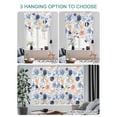 thumbnail image 4 of Colorful Flowers Tie Up Curtains for Windows 63 Inch Length Balloon Curtains Kitchen Adjustable Balloon Window Shade Watercolor Botanical Farmhouse Floral Tie Up Bathroom Curtain Window 46"x63", 4 of 6