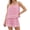 Pink, variant on Spaghetti Strap Women 2 Piece Sets Tank Tops Camisole and High Waist Shorts
