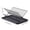 Black, variant on Dish Drying Rack 3 Tier Foldable, Kitchen Counter Dish Drainer with Drip Tray, Rust-Proof Space Saving Plate Bowl Cup Holder Drying Rack for Countertop