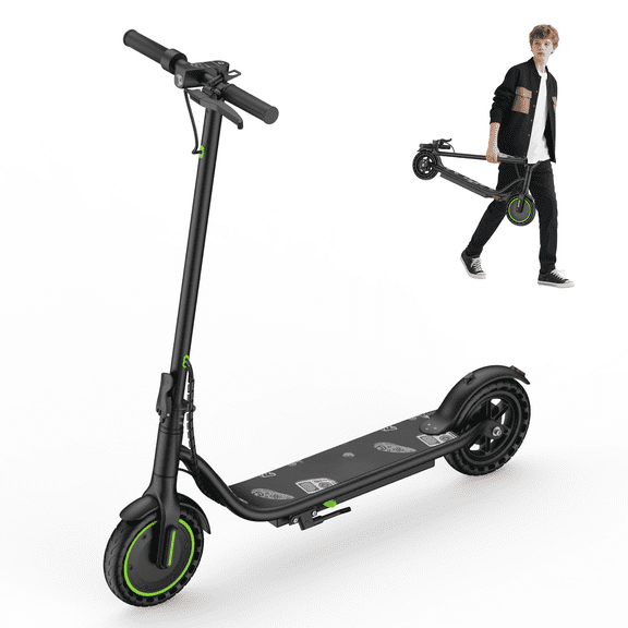Electric Scooter for Adults, Foldable E Scooter, 350W Up to 19 MPH & 15 Miles, Smart APP Control, 8.5" Solid Honeycomb Tires, Dual Braking System, UL2272 Certified