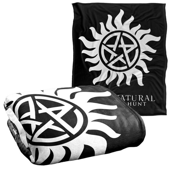 Supernatural Anti-Possession Symbol Officially Licensed Silky Touch Super Soft Throw Blanket 50' x 60'