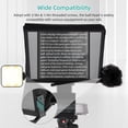 thumbnail image 4 of Portable Teleprompter 16-inche Universal Prompter with Cold Shoe Mount 1/4in & 3/8in Threaded Hole Compatible with Smartphone/ Tablet/ DSLR Camera with Remote Control & Carrying Case for Interview, 4 of 8