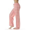 thumbnail image 2 of Just Love Women Plaid Pajama Pants Sleepwear 6324-COR-10281-1X (Coral Plaid, 3X), 2 of 3