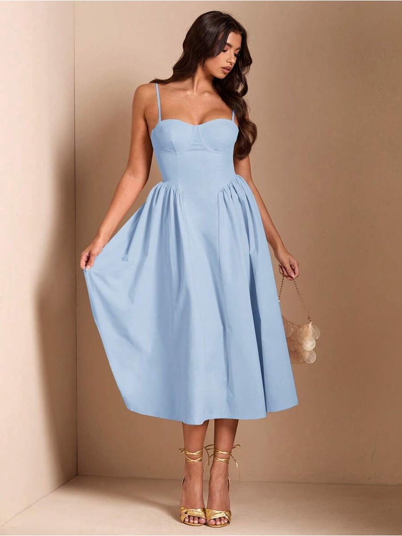 date dresses for ladies Elegant Women Long Tulle Dress, Suitable Casual Date, Outing, Nightclub Party, Autumn Season, Summer For Women linen-blend