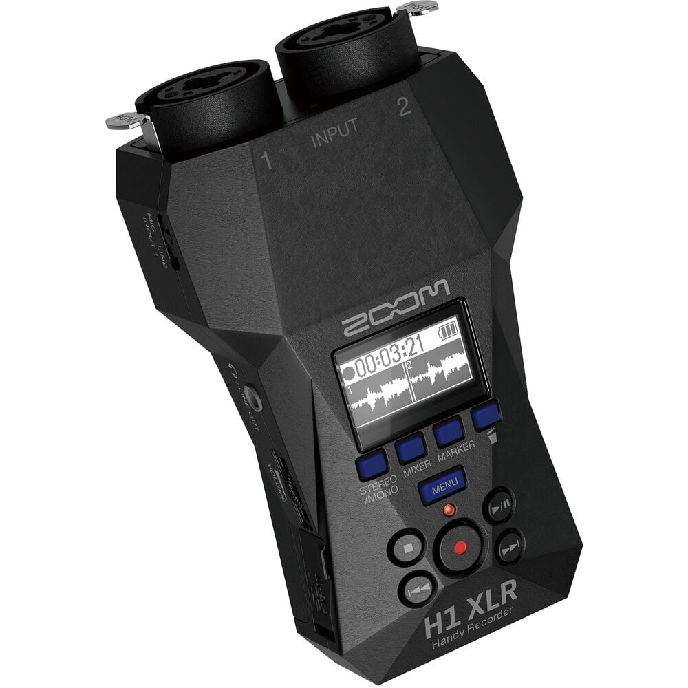 Zoom H1 XLR Portable Audio Recorder for Video Bundle With MDR-7506 Professional Stereo Headphones + Extreme Pro 64GB microSDXC Memory Card + USB Card Reader + More