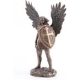 thumbnail image 3 of Finition Bronze Archange Saint Michel en Armure avec Bouclier et Statue d'Épée, 3 of 5